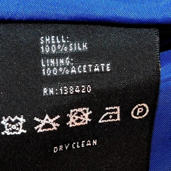 Carlisle "Blue Bell" 100% Silk Woven Shift Dress - Picture 9 of 10